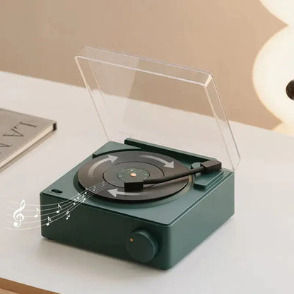 Vinyl Wireless Bluetooth Speaker Alarm Clock