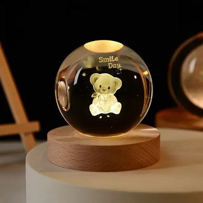 3D Night Crystal Ball