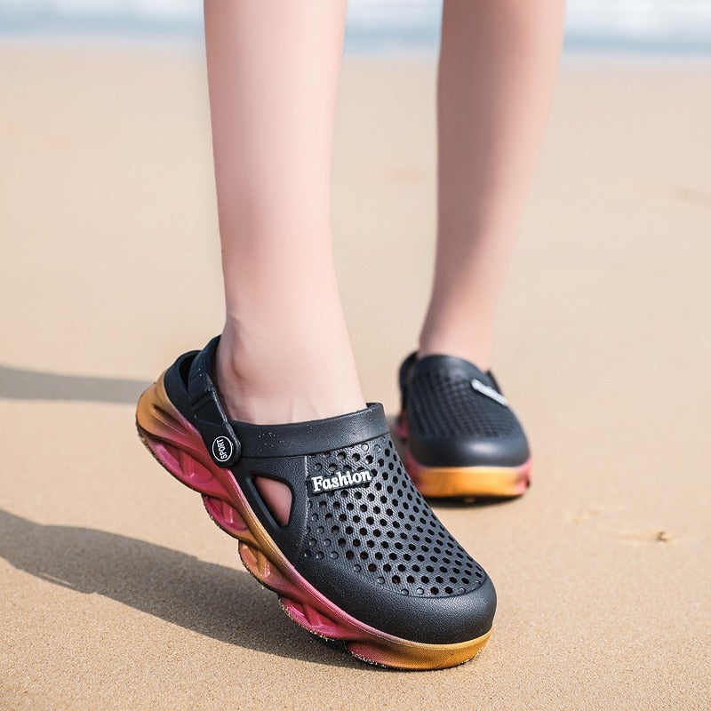 Colorful Beach Crocs