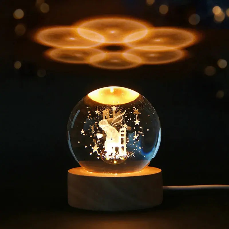 3D Night Crystal Ball